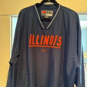 Used like new Illinois wind breaker jacket Size XXL